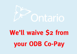 waive 2$ ODB co-pay at pro med pharmacy